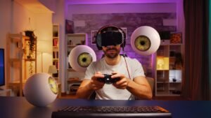 A person is doing Xbox Cloud gaming